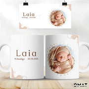 Regalo original para bautizo o cumpleaños de bebé personalizado con foto - De moi à toi