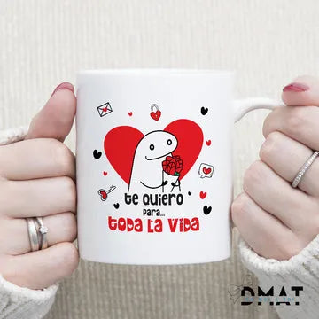 taza con frase de amor divertida
