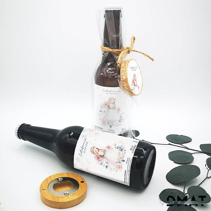 Cerveza artesana como regalo para hombre de comunión de niña personalizada con diseño original - de moi a toi