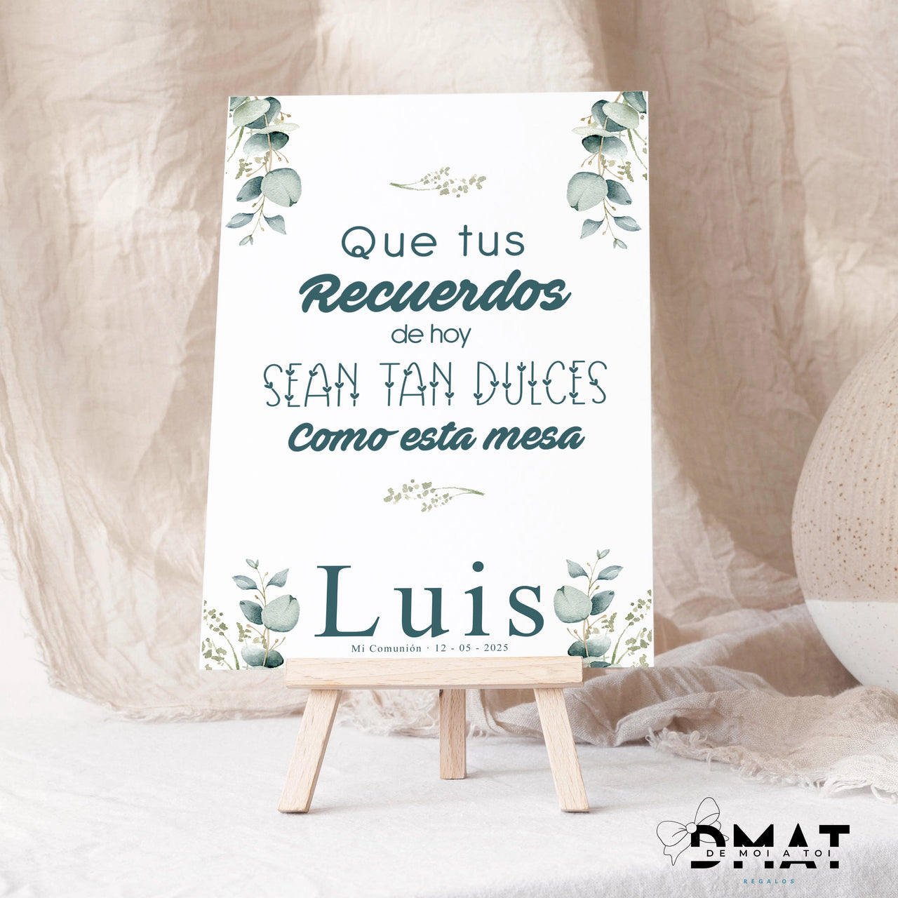 Cartel candy bar - Natural Acuarela