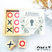 Detalles de invitados de boda, bautizo y comunión - Juegos de madera personalizados - De moi a toi