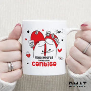 taza divertida san valentín nada importa cuando estoy contigo