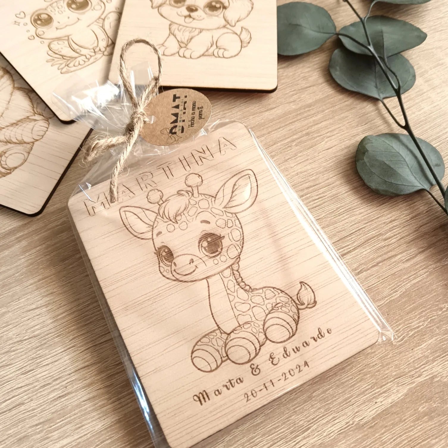 Madera coloreable para regalar a los peques en bodas,bautizos y comuniones - Recuerdos bonitos en de moi a toi