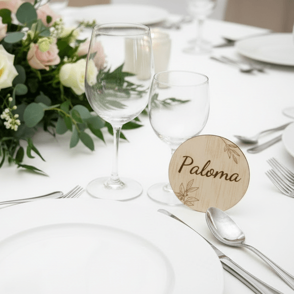 Marcasitio personalizado para boda