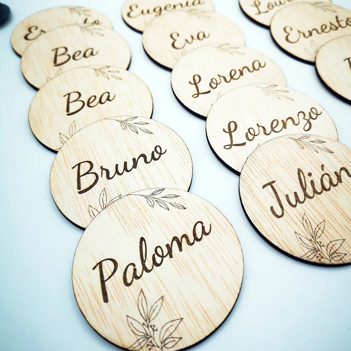 Marcasitos elegante personalizado con el nombre de tus invitados - De moi à toi