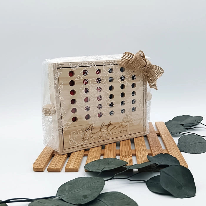 Regalo de invitados en comunión o bautizo: juego de madera personalizado