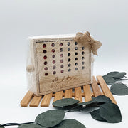 Regalo de invitados en comunión o bautizo: juego de madera personalizado