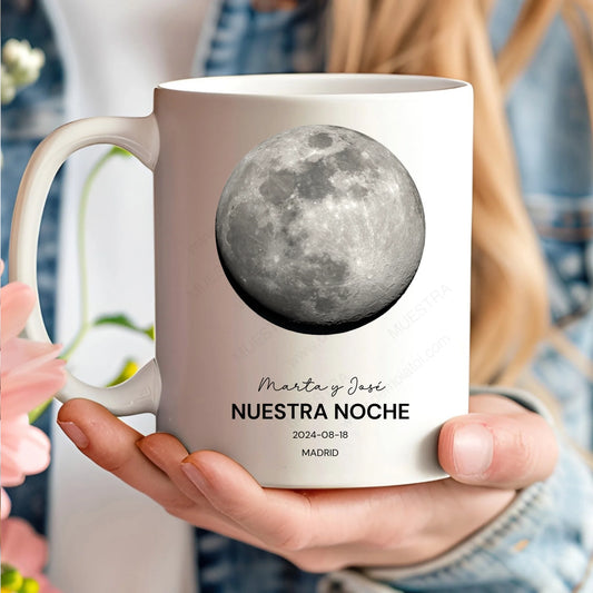 taza personalizada fase lunar para enamorados