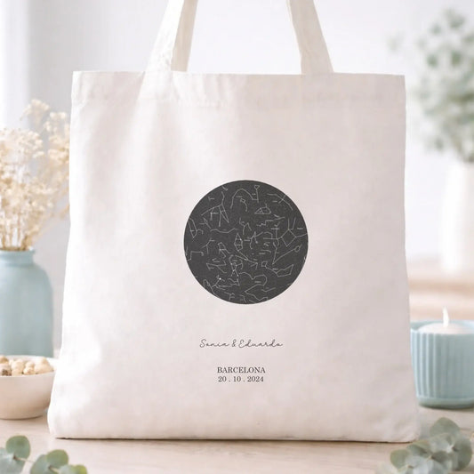 Bolsa totebag personalizada constelaciones