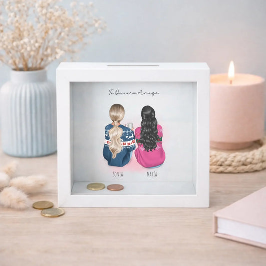 Hucha personalizada regalo original mejores amigas