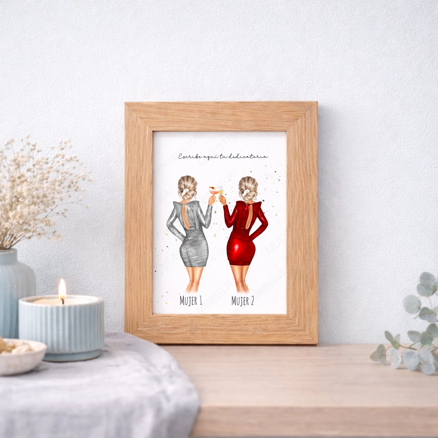 Regalo de boda novia y dama de honor