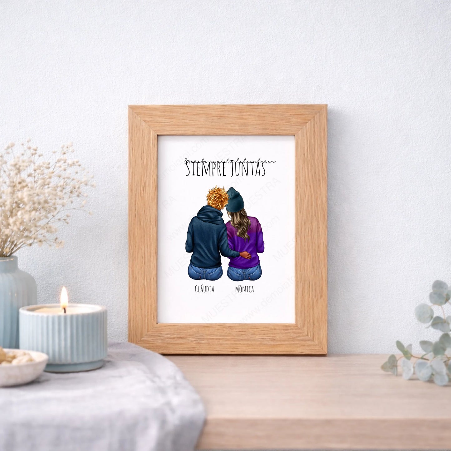 Regalo de boda novia y dama de honor