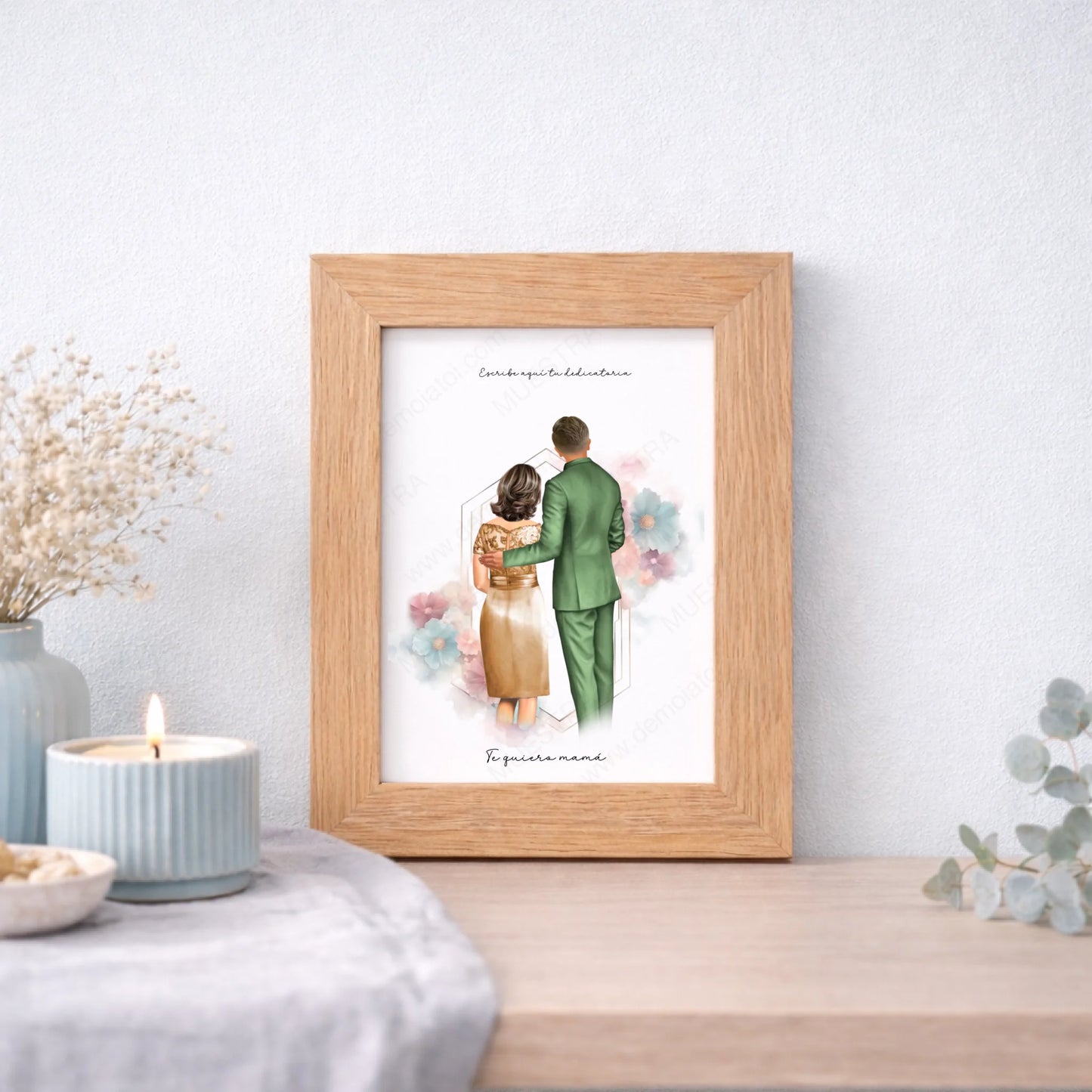 Cuadro personalizado regalo para madre de hombre