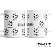 Tapa personalizada con nombres para entrenadores de futbol - de moi a toi