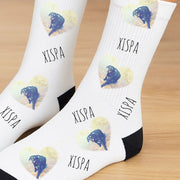 calcetines divertidos personalizados con fotografía perro mascota