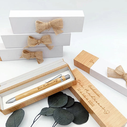 Bolígrafo personalizado con nombre en estuche - De moi à toi