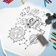 Delantal coloreable para fiestas infantiles