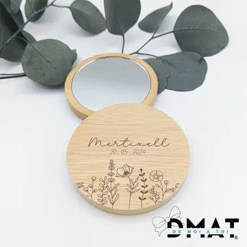 detalle elegante y sostenible grabado a láser