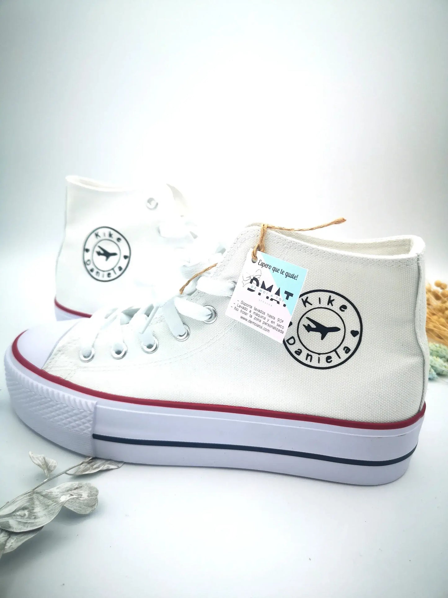 Zapatillas personalizadas boda novios | Regalo de boda viajera