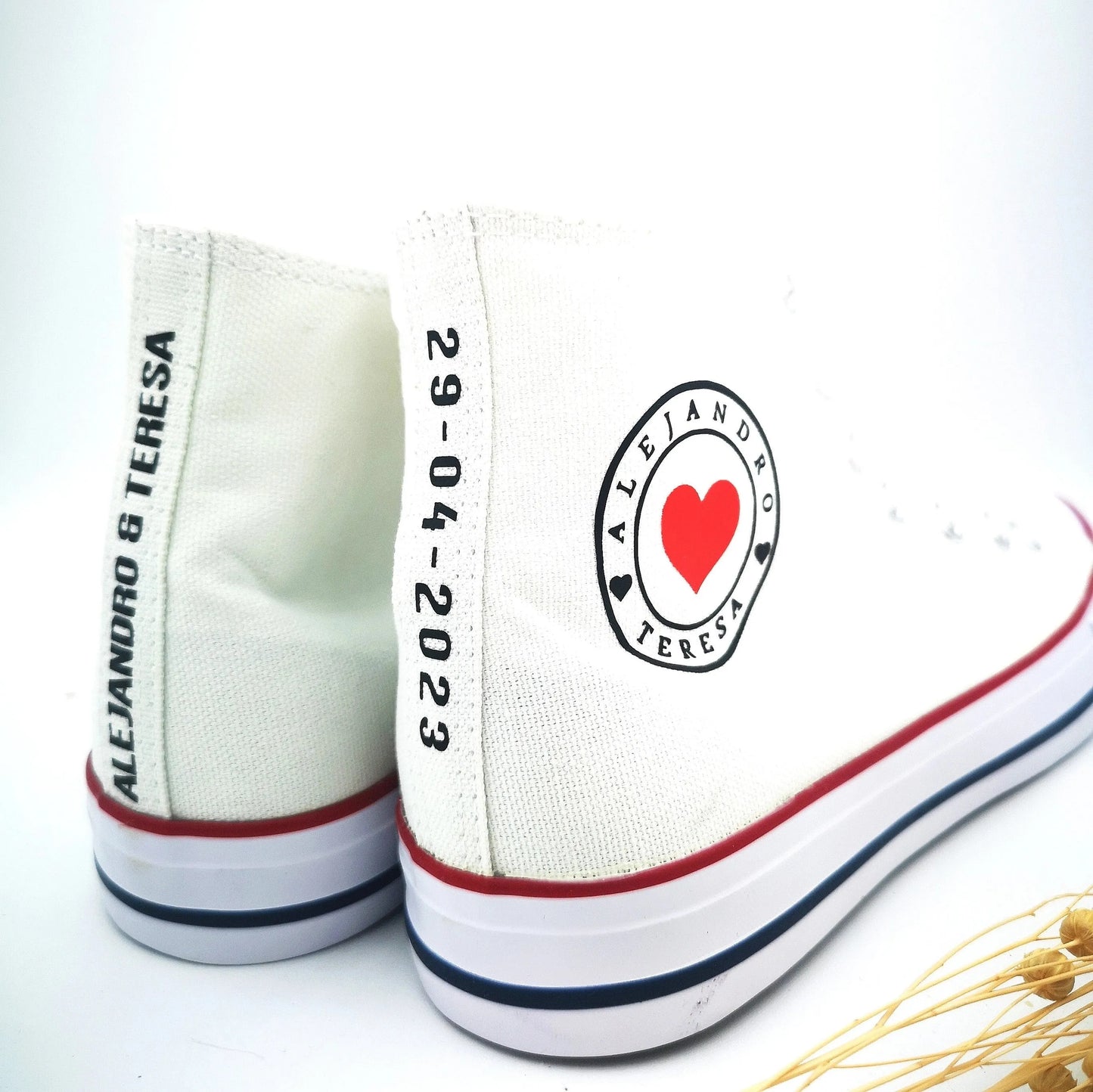 Zapatillas personalizadas boda pareja | Regalo original con nombres