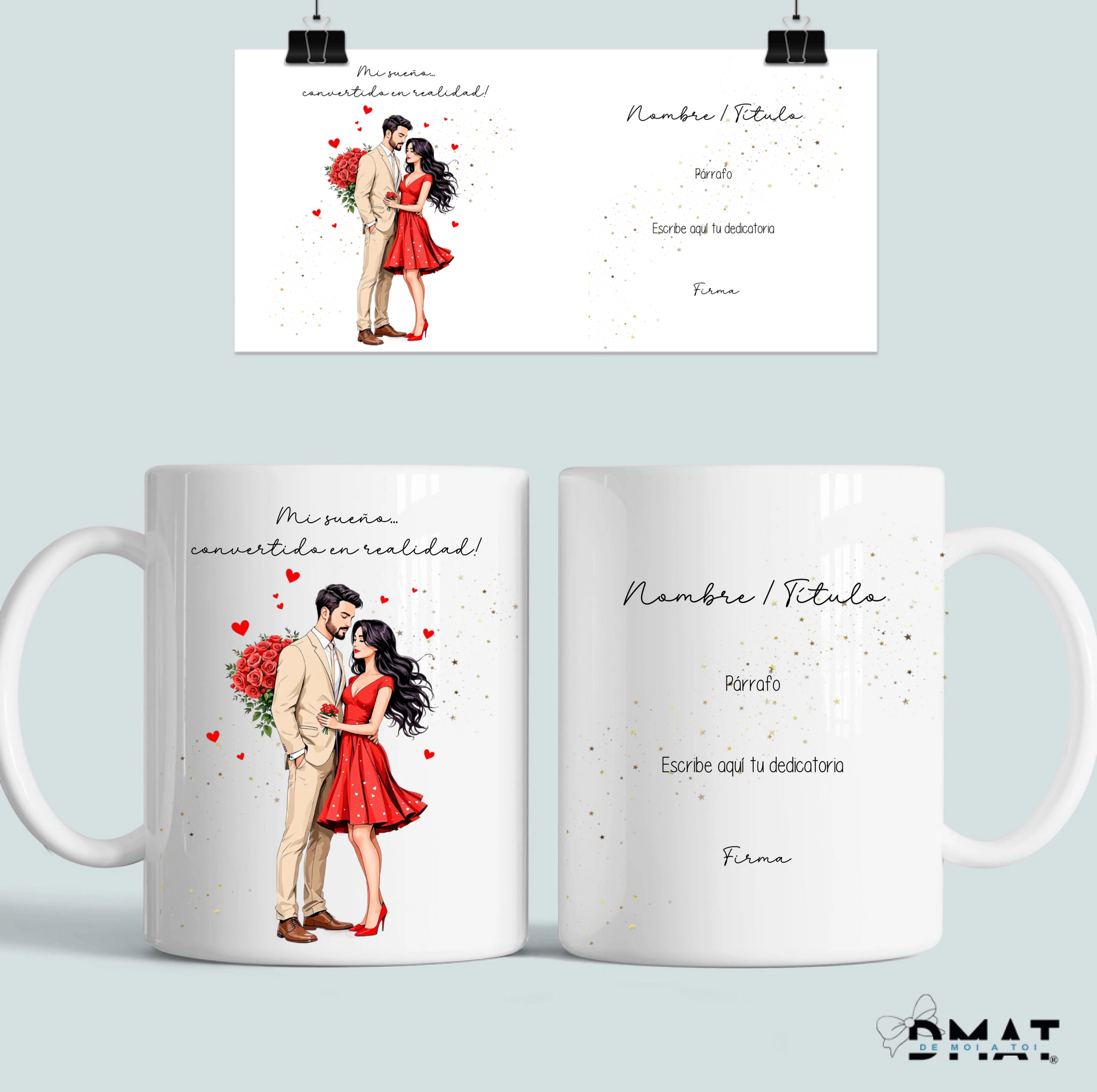 taza de cerámica personalizada regalo de San Valentín