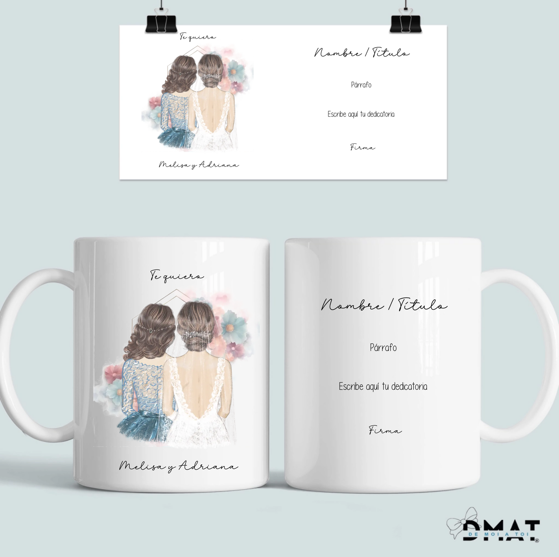 Taza personalizada para regalar a dama de honor