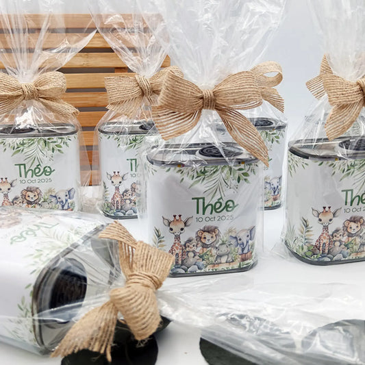 Aceite personalizado invitados fiesta infantil