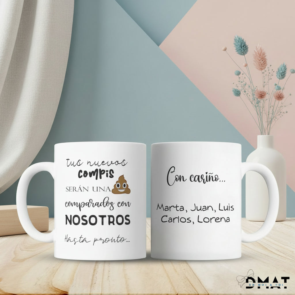 Taza Despedida Divertida - Regalo original personalizado - DE MOI À TOI