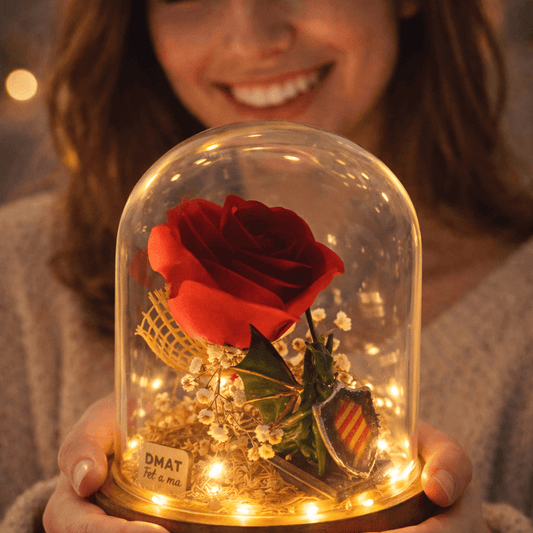 Regalo de sant jordi original con luz y artesano