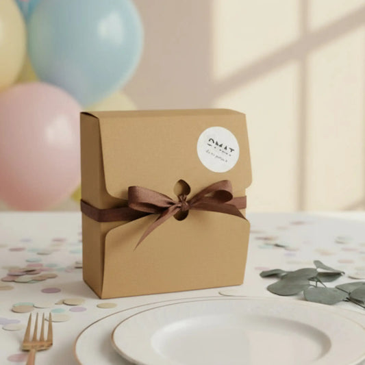 Caja sostenible para regalos perosnalizados en de moi à toi