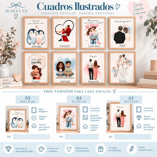 Cuadro o lámina personalizada para "los siguientes en casarse”