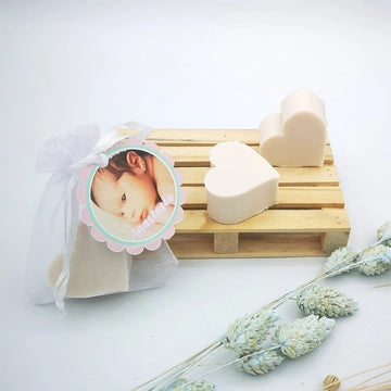 Jabón invitados corazón - Coco - Regalo original personalizado - DE MOI À TOI