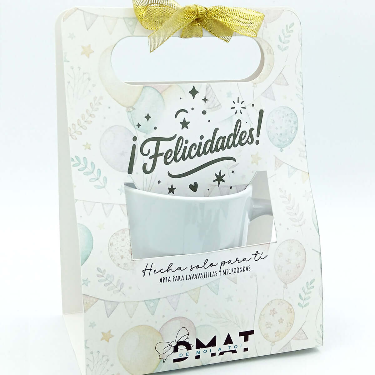 Envoltorio personalizado para tazas de cumpleaños con diseño