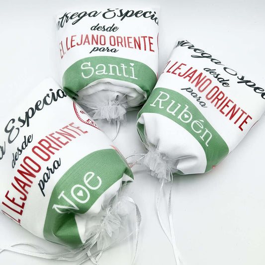 Sacos de Reyes Magos personalizados con distintos nombres · De Moi à Toi