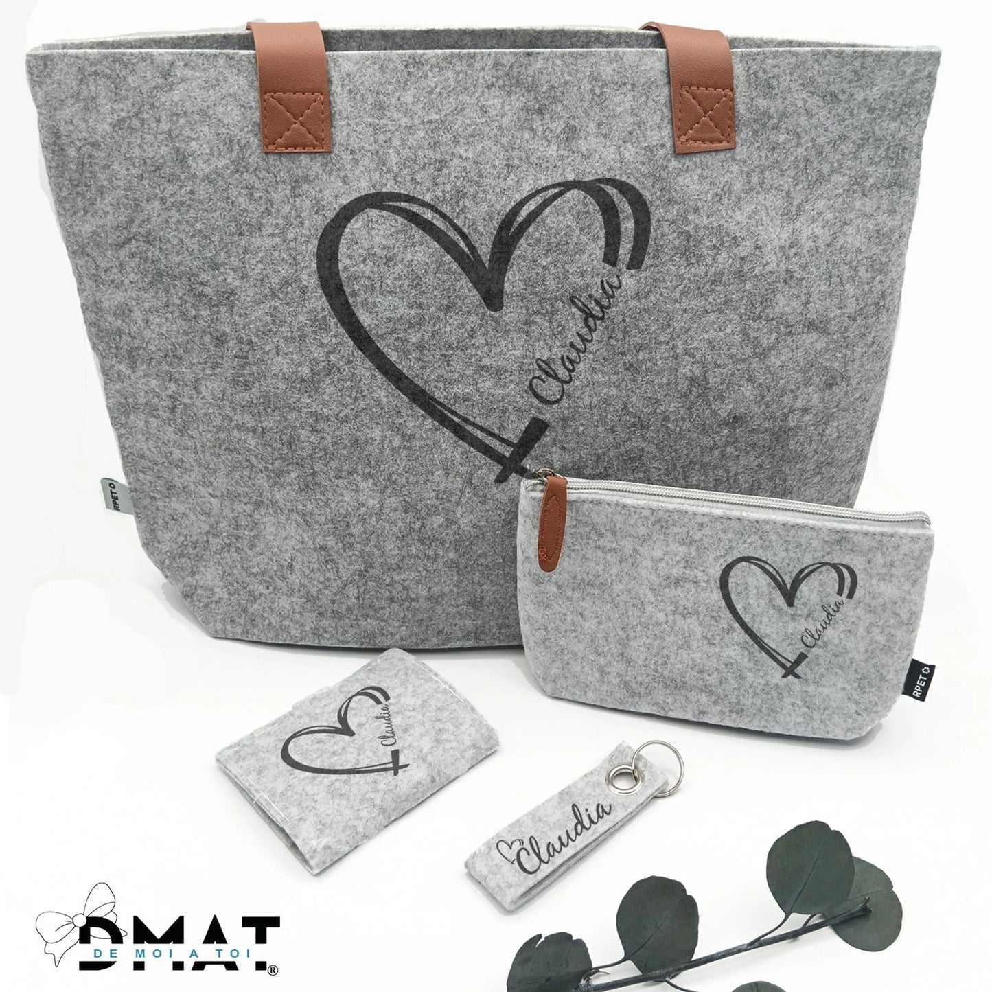 bolso y neceser personalizados con nombre grabado – regalo elegante