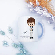 Taza de comunión marinero con nombre - Regalo original personalizado - DE MOI À TOI