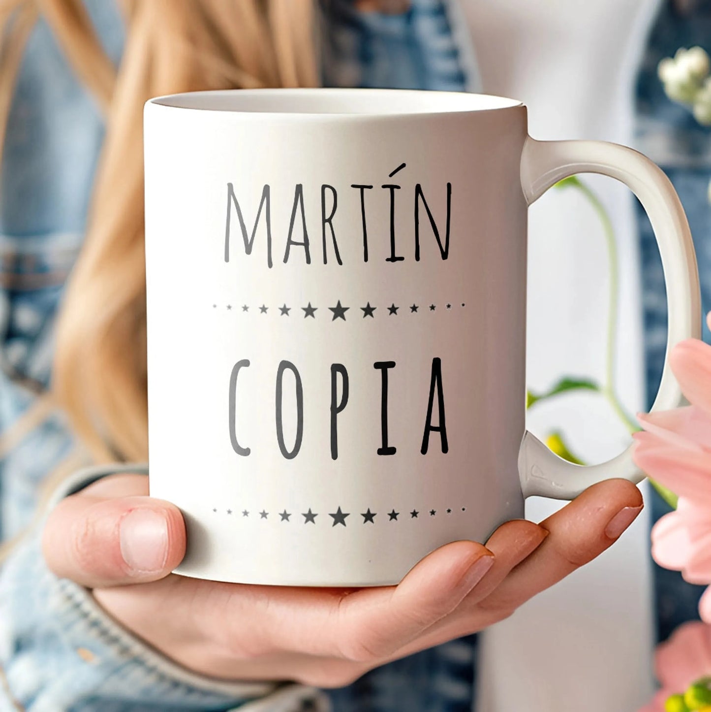 Regalo original económico de tazas personalizadas para papá e hijo - De moi à toi