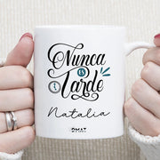 Taza personalizada con frase motivadora para regalar