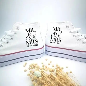 Zapatillas personalizadas Mr & Mrs · regalo original para novios De Moi à Toi