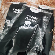 calcetines premium personalizados con dibujo lineal