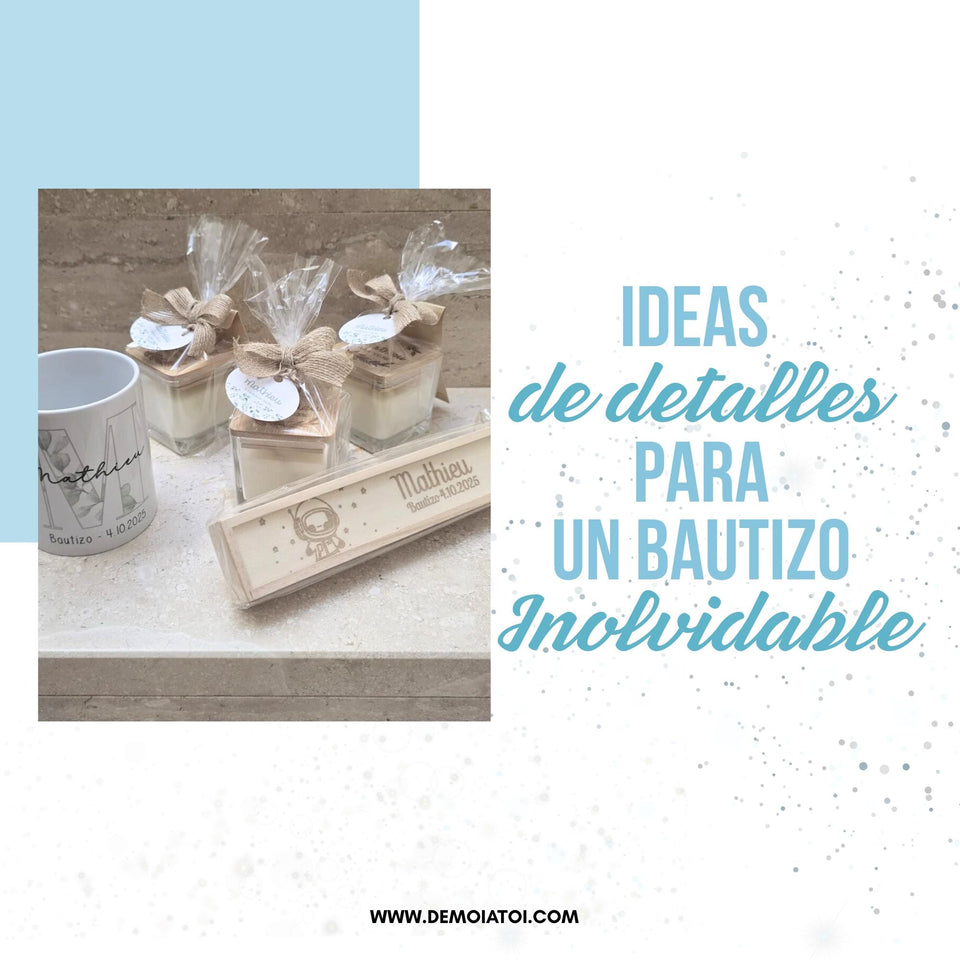 Detalles de bautizo originales y personalizados para invitados