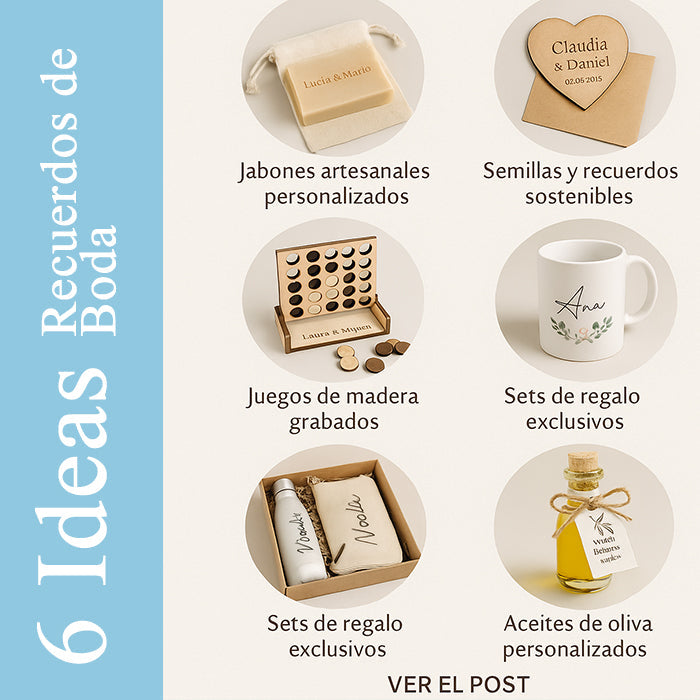 6 Ideas de los mejores regalos de boda 
