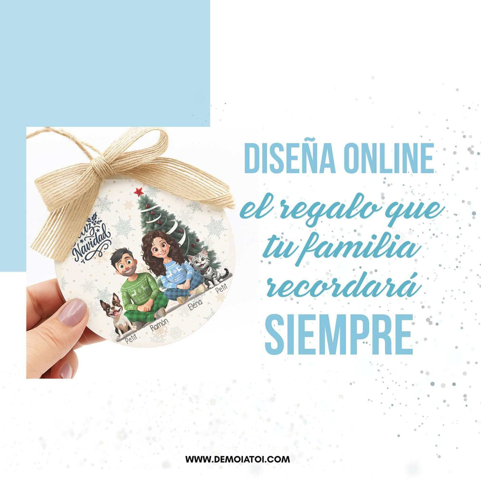 Regalos de Navidad personalizados con ilustraciones Ohana editables online