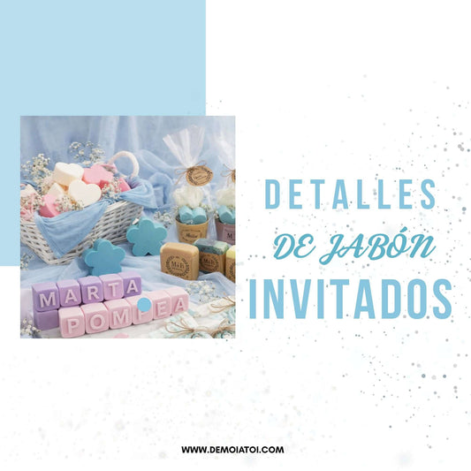 Detalles de invitados de jabón para fiesta infantil