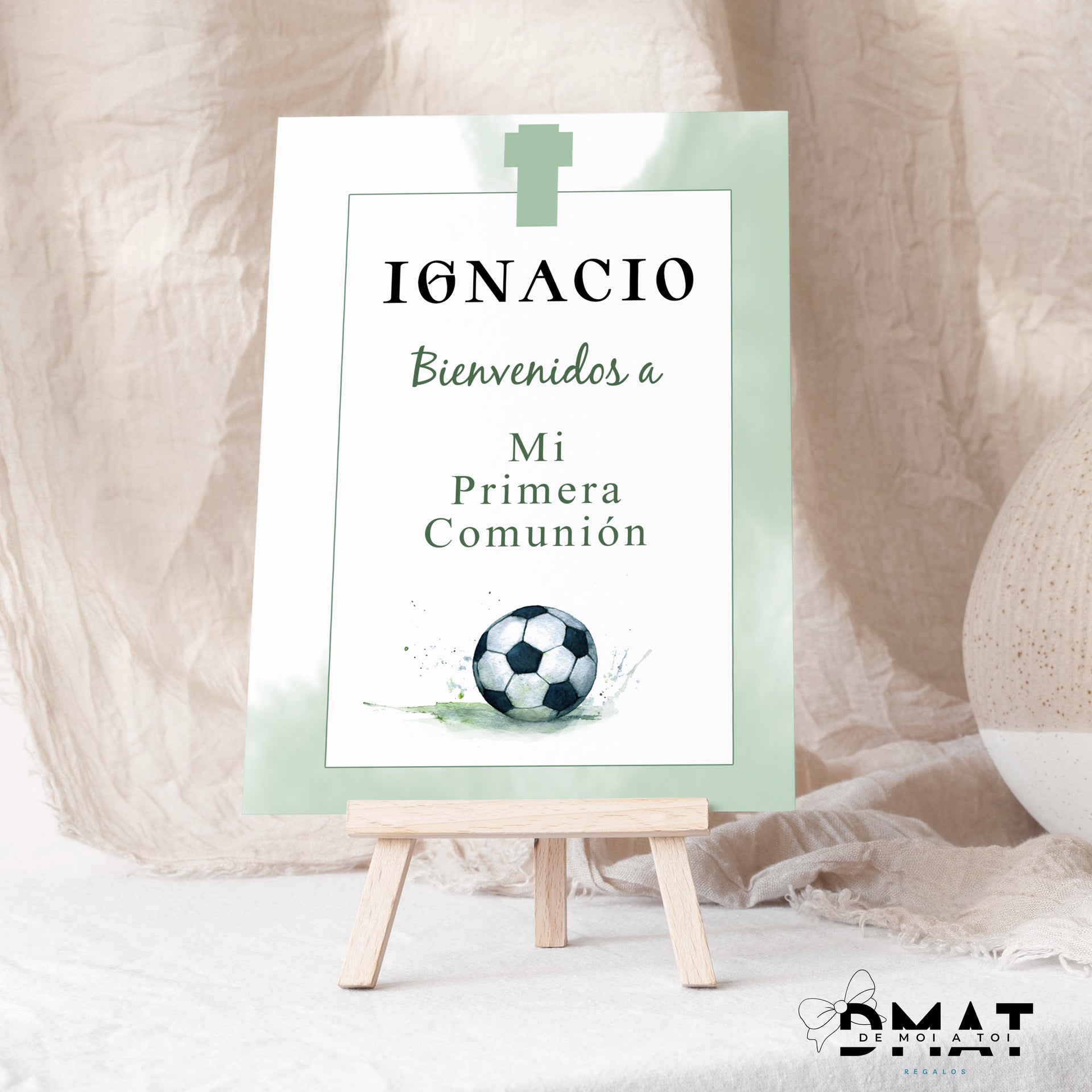 Detalles de invitados de comunión diseño futbol