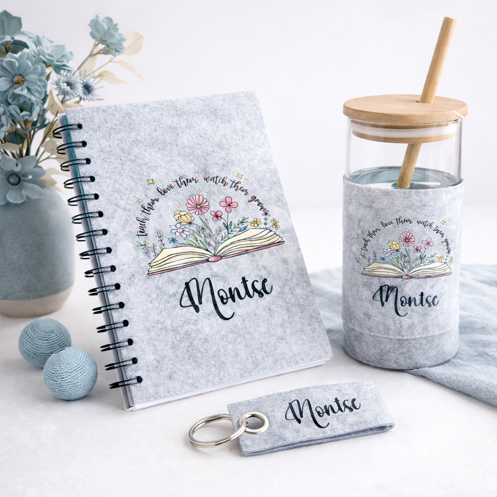 Regalos personalizados para profesores fin de curso con nombres de alumnos