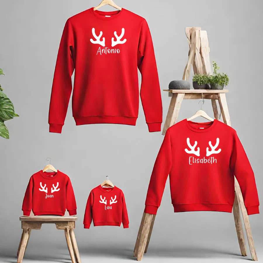 Ropa personalizada de Navidad para parejas y familias con diseños originales