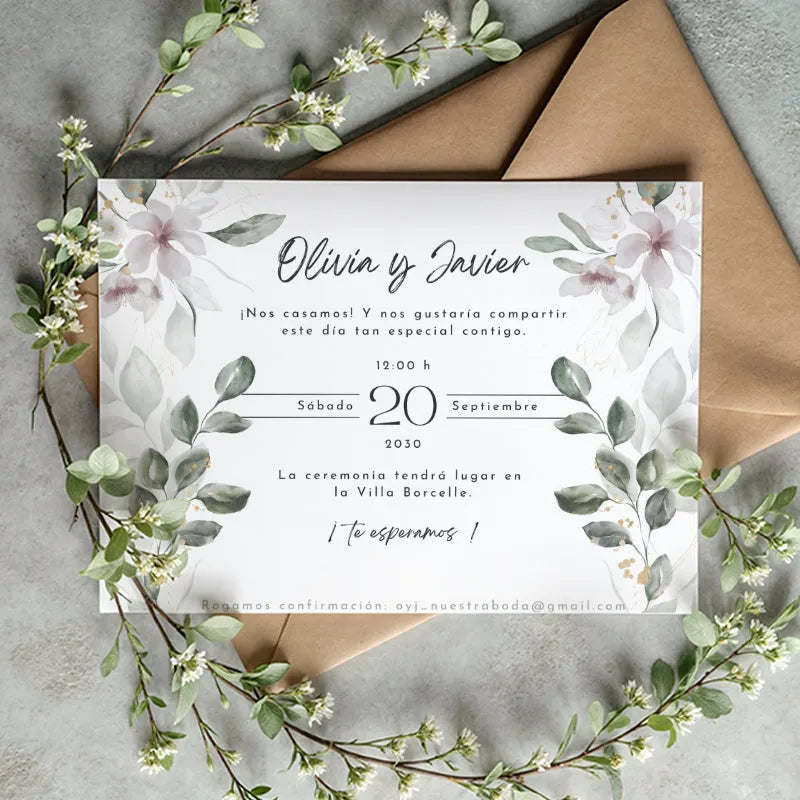 Invitaciones de boda personalizadas y económicas