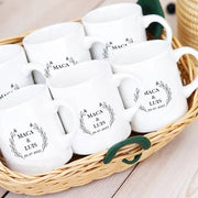 Recuerdos únicos para bodas - Tazas personalizadas económicas - De moi a toi