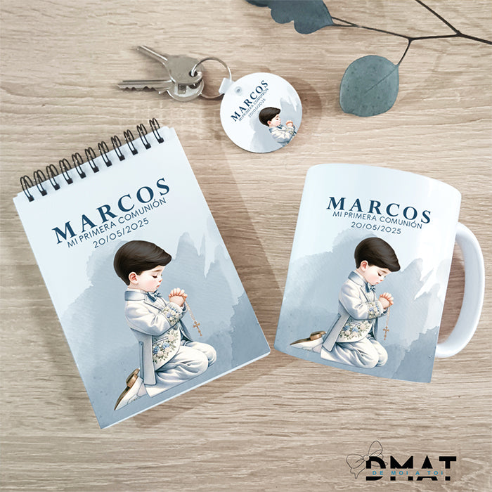 Set de regalo personalziado para primera comunión niño - De moi a toi